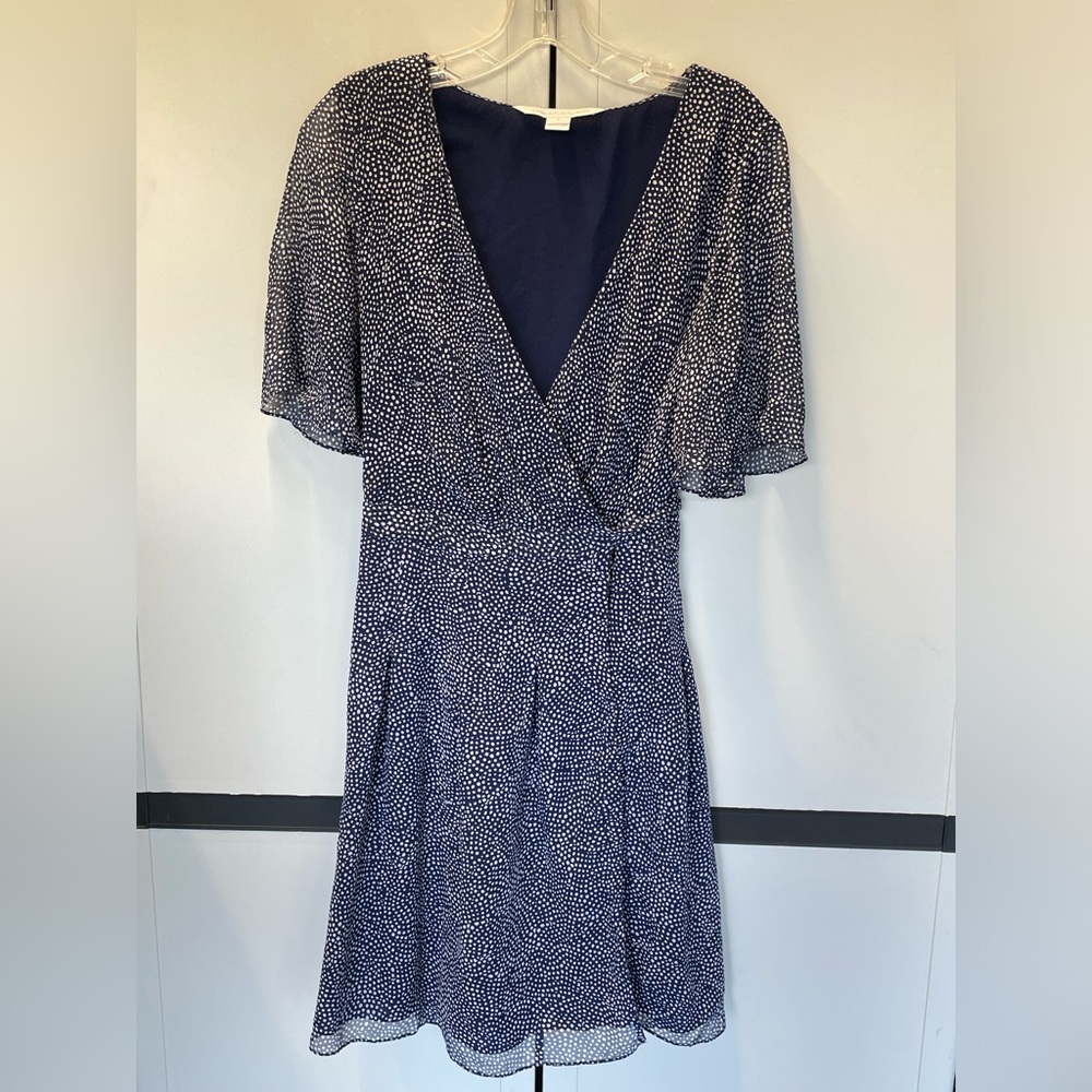 Diane von Furstenberg Silk Polka Dot Wrap Dress